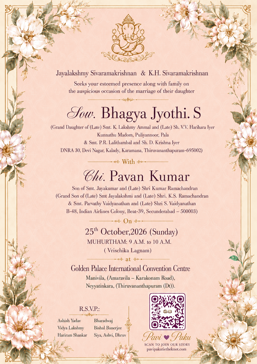 Page 1 — Bhagya's family
